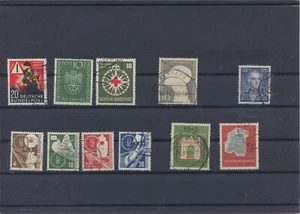 Bund BRD Germany Jahrgang 1953 Lot 2 gestempelt wie abgebildet LESEN - Bild 1 von 1