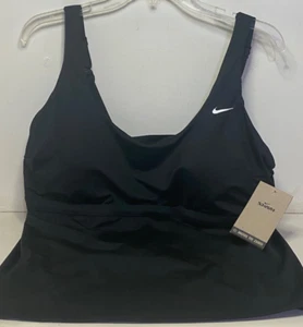 Nike Logo Swim Essential Scoop neck Tankini Bathing suit Top Womens size 1X - Picture 1 of 6