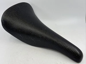 VINTAGE NOS 1990 Selle San Marco LASER Saddle PERFORATED Black Leather Saddle - Picture 1 of 12