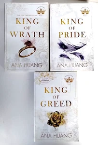Lot of 3 Ana Huang 3 Book series :King of Wrath + Pride + Greed Paperback - Picture 1 of 11