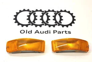 NEU OEM Set Satz Vorne Original Blinker Orange Audi Cabrio Coupe S2 Typ89 80 V6 - Bild 1 von 10