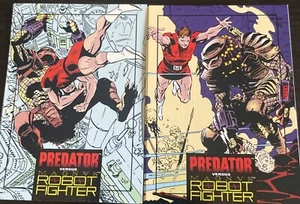 Carte promozionali Predator VS Robot Fighter 1992 Valiant Dark Horse Comics Wizard - Foto 1 di 5