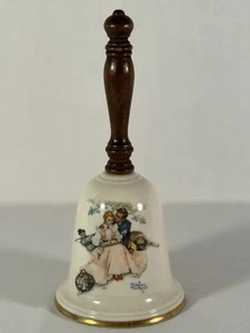 1976 Gorham Vintage Norman Rockwell Kunstglocke, Love's Harmony Serie Mann Frau 9 Zoll - Bild 1 von 12