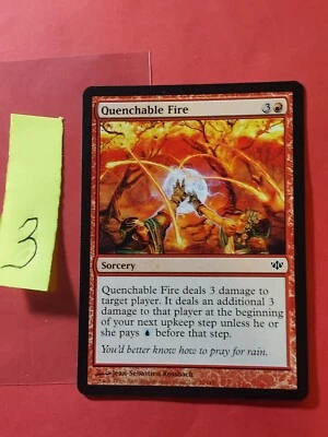 2009 Magic The Gathering Conflux #70 Quenchable Fire, C, Red, NF, cd3 - Image 1 of 2