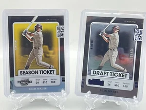 2021 Panini Contenders Optic Adam Frazier Gold Prizm Season Ticket #/10 SSP  - Bild 1 von 7