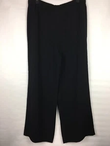New Worth Damengröße 16 Hose schwarz Satin Krepp Adele Pant dehnbarer Bund - Bild 1 von 8