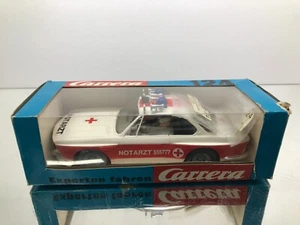 CARRERA 124 40621 BMW E9 3.0 CSL NOTARZT SLOT CAR -1:24? very rare- GOOD IN BOX - Imagen 1 de 17