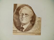 Woodbridge Ferris Senator Michigan 1924 NY Times Colorfoto
