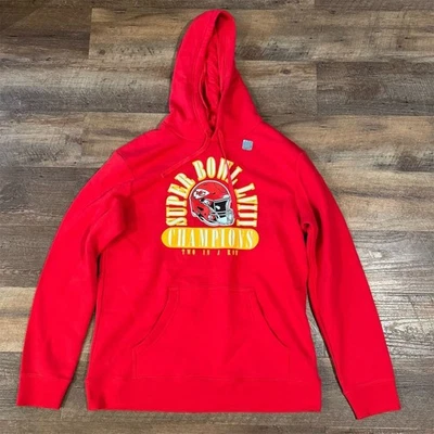 Fanatics Kansas City Chiefs Super Bowl LVIII Champions Hoodie L Red New w/o Tags - Image 1 of 4