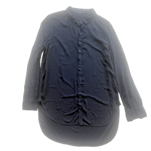 CP Shades Womens Black Rayon Button Down Shirt Size Medium - Picture 1 of 4