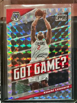 2019-20 Panini Mosaic - Got Game? Kawhi Leonard #13 Silver Mosaic Prizm - Image 1 of 2