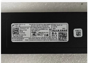 DELL HRF8G Micron MTFDLBT3T8THA 9550 PRO 3.84TB NVMe PCIe TLC E1.S 9.5mm SSD - Picture 1 of 4