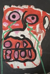HASWORLD ORIGINAL ABSTRACT POP Neo Raw EXPRESSIONISM STREET ART HALLOWEEN DARK - Picture 1 of 3