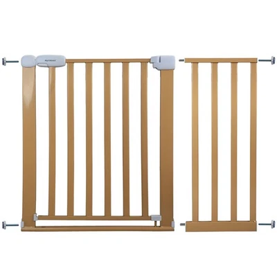 Absperrgitter Treppenschutzgitter beige für 110-120cm Durchgang 77cm Hoch - Bild 1 von 4