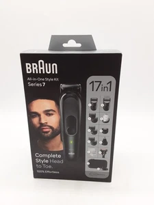 Braun All-In-One Style Kit Series 7  16-in-1 MGK7470, Bread Tri- Body Clip-Razor - Picture 1 of 4