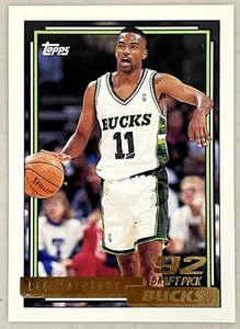 1992-93 Topps Gold Draft Pick Basketball Card #390 Lee Mayberry Bucks - Bild 1 von 2