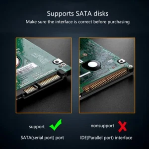 2.5Inch SATAs SSDs Type C External Hard Drives Box Enclosure For Data Transfer - Afbeelding 1 van 8