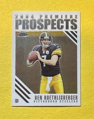 2004 TOPPS CHROME BEN ROETHLISBERGER PREMIER PROSPECTS #PP1 STEELERS RC - Image 1 of 2