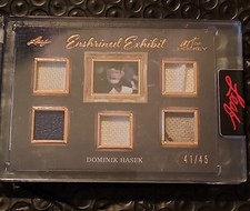 Leaf Art of Hockey Dominik Hasek Enshrined Exhibit Memorabilia 41/45