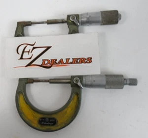 Lot of 2 Vintage Mitutoyo 0"-1" x 0.0001 micrometers - Picture 1 of 11