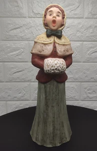 Grandeur Noel 2003 Porcelain Choir Female Caroler with Muff Replacement Figurine - Picture 1 of 8