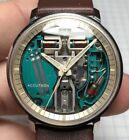 SERVICED Bulova Accutron Spaceview G 1968 USA #2528 Tuning Fork 214 Men's Watch