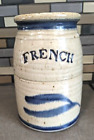 Salt Glaze Crock Stoneware Pottery Jar Signed 6 1/2" Tall