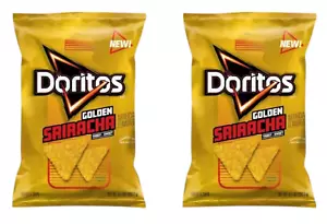 Doritos Tortilla Chips Golden Sriracha Flavored Snack Chips 9.25oz 2 Bags - Picture 1 of 4