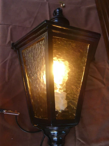 ONE Antique Arts Crafts Tudor Gothic Porch Lantern Wall Light Sconce 120321 A Cover