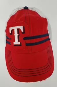 Texas Rangers Red/ White/ Blue Adjustable Mesh Trucker Hat Southwest (C-2) - Picture 1 of 4