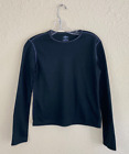 Hot Chillys Kids Long Sleeve Base Layer Top Black Size Large