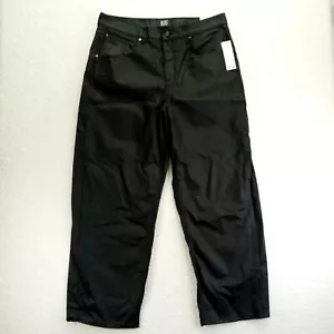 BDG Urban Outfitters Jeans Donna 34 Bella Baggy Nero Ecopelle - Foto 1 di 12