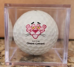 Ownes Corning Logo Golf Ball - Titleist (In display case) - Pink Panther - Picture 1 of 1