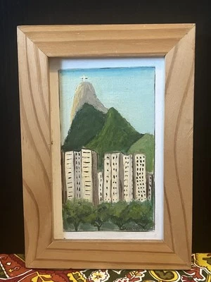 Arte Original Corcovado Río de Janeiro Artista Firmado “Cristo Redentor” Foto 1 de 4
