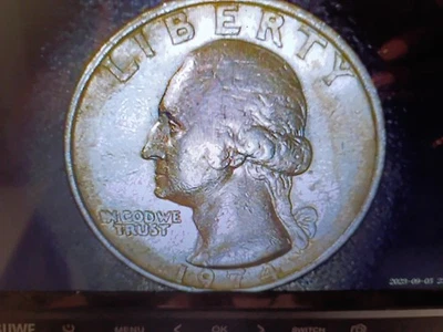 1974 Washington Quarter Circ Cond W/ Strike Thru Eagles Beak See Pics - Image 1 of 3