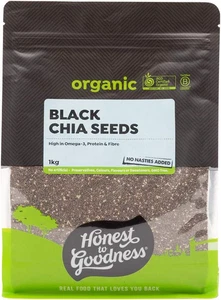 Honest to Goodness, Organic Black Chia Seeds, 1 Kilogram - Indulge in the Deligh - Picture 1 of 12