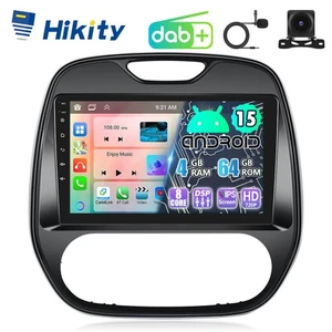DAB+ 4+64G 8Core CarPlay Android Autoradio Für Renault Captur 2013-2019 GPS Navi - Bild 1 von 18