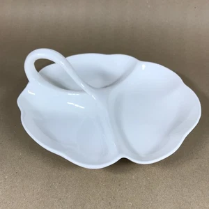 Raro plato para servir Wedgwood Queens liso de 3 secciones con mango forma de reina - Imagen 1 de 6