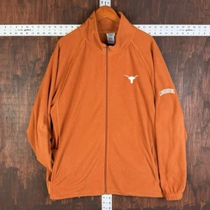 Texas Longhorns Pro-Edge Lightweight Fleece Full Zip Jacket Orange Men’s XL NCAA - Picture 1 of 8