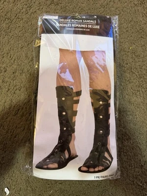 Sandalias Romanas De Lujo Adulto L/XL Traje Usted Nuevo En Paquete  Foto 1 de 2