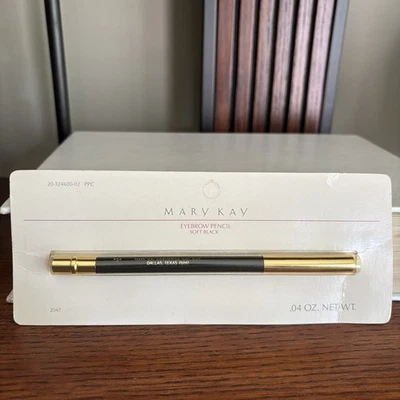 Lápiz de cejas Mary Kay negro suave 0,04 oz nuevo en paquete maquillaje 2047 raro Japón Foto 1 de 4