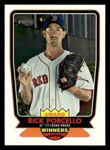 2017 Topps Heritage #AW-1 Rick Porcello Award Winners Near Mint or Better - Picture 1 of 2