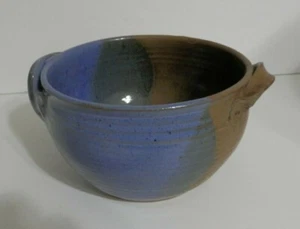 Handgefertigte signierte Keramik Schale Blues & Browns nie benutzt - Bild 1 von 11