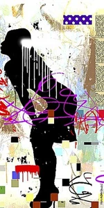 FIGURATIVE ART PRINT Misses Kisses Mark Andrew Allen - Picture 1 of 1