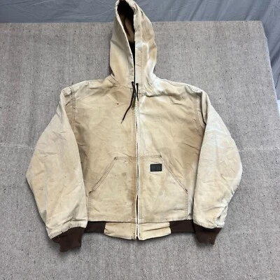 Vintage Key Bomber Jacket Mens XL Beige 1990s Zip Up USA - Image 1 of 4