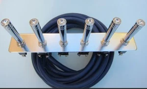 Lowrider Hydraulics Toggle Switch & 6 hole Panel & wire & extension clear kit - Picture 1 of 12