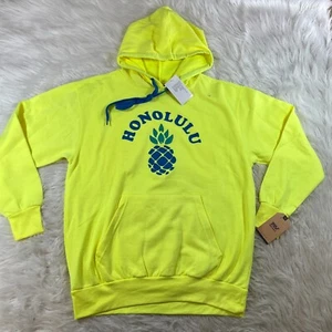 Honolulu Hoodie Fleece Sweatshirt Long Sleeve w/Pocket Size Large NWT - Picture 1 of 9