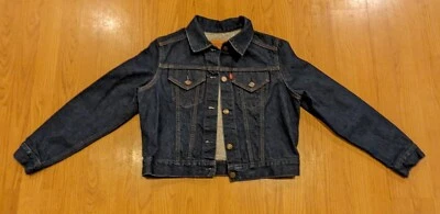 Chaqueta vaquera vintage Levi’s TYPE 3 76001-0214 EE. UU. lavado oscuro - juvenil grande Foto 1 de 4