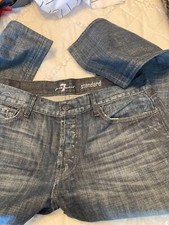 7 for all Mankind blue   jeans standard button fly men's adult 36 x 30  36x30