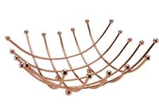 Copper Fruit Basket Bowl Kitchen Dinning Table Decoration Storage Shiny Finish